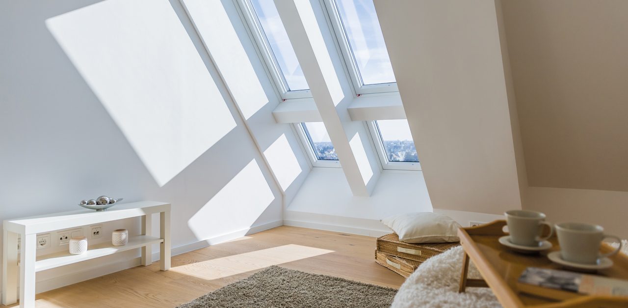 Roto – Dachflächenfenster Wohnzimmer
